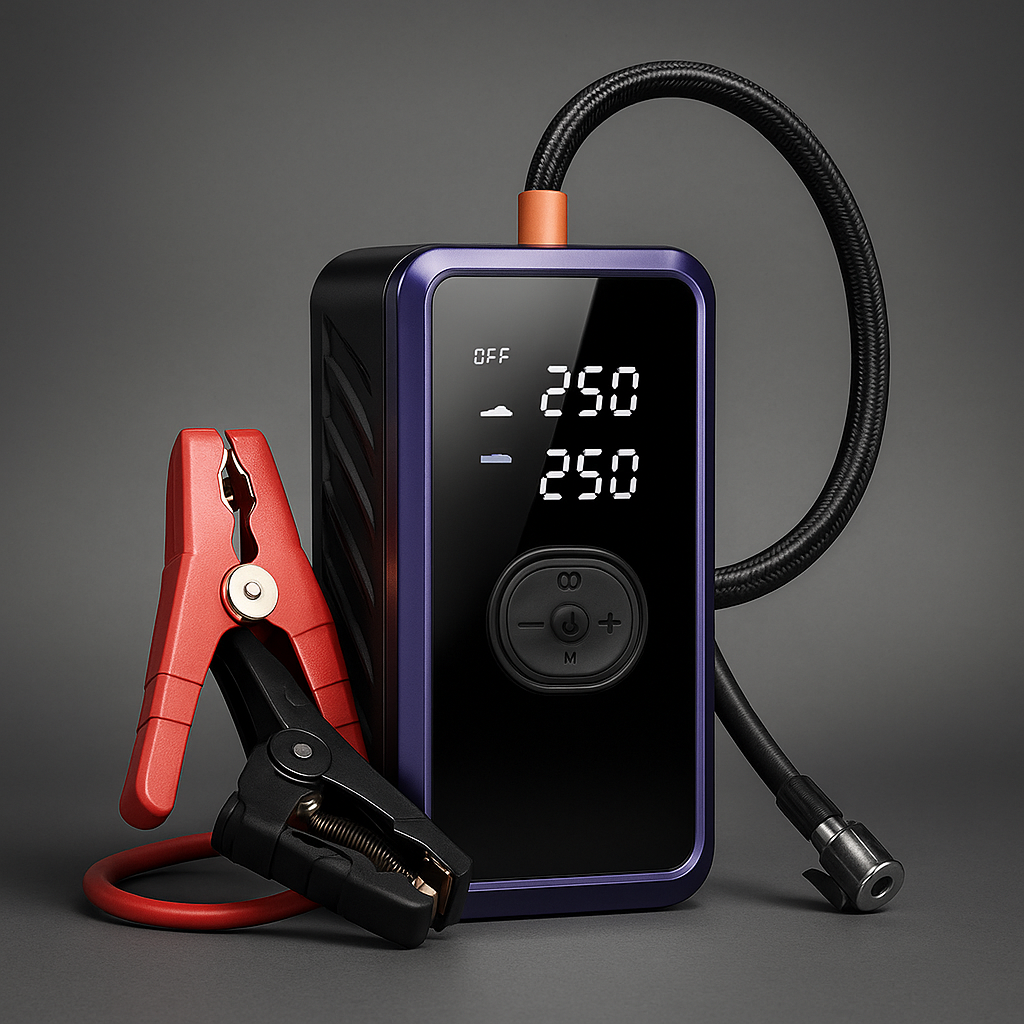 RaptorVolt 12800mAh Starthilfe – 12V Batterie-Booster für Autos