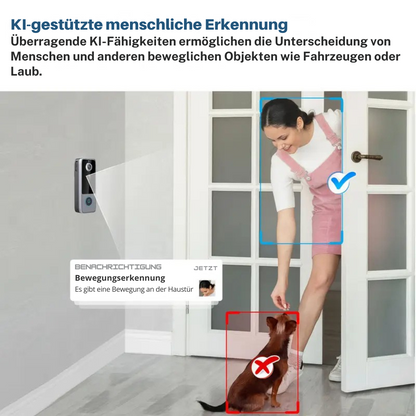 GuardianBell Pro AI Nachtsicht-Türklingel
