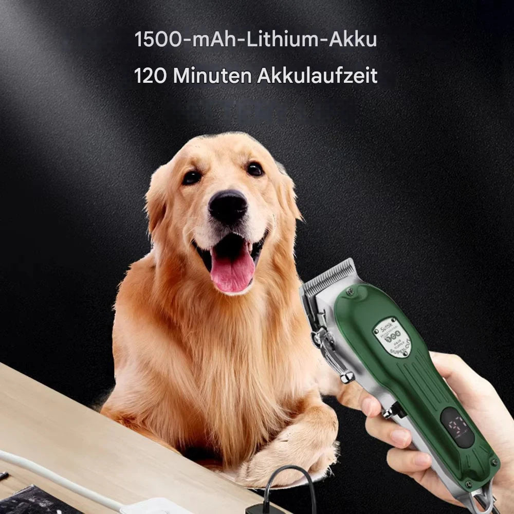 GroomTale Komplettes Hundepflege-Set – Wiederaufladbare Haarschneider, Scheren & Kämme