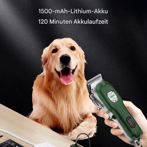 GroomTale Komplettes Hundepflege-Set – Wiederaufladbare Haarschneider, Scheren & Kämme