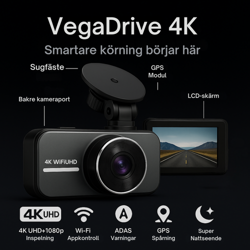 VegaDrive – 4K Full HD Smart Dashcam